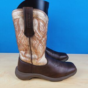 Durango Lady Rebel Womens‎ Size 7 M Rebelicious Brown 10" western boots P116672